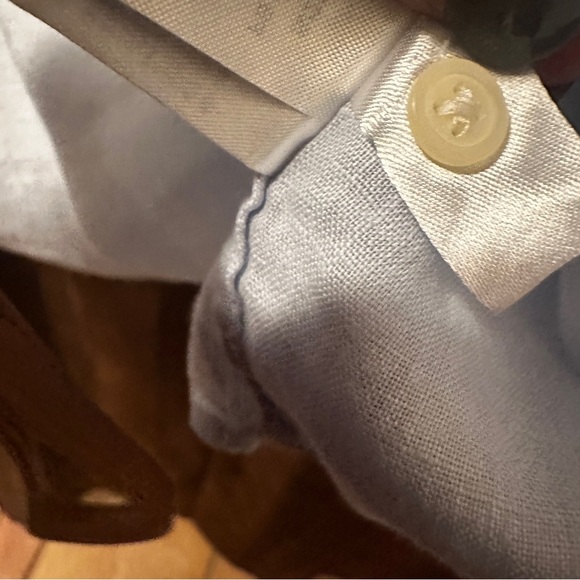 Gap Fitted Boyfriend Oxford Blue Shirt XL - Picture 7 of 8